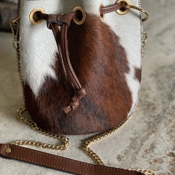 NWT Genuine Leather and Cowhide Creazioni in Pelle small purse made in Italy - Picture 2 of 5